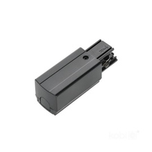 Power feed for 3-circuit track, RIGHT, black, Kobi