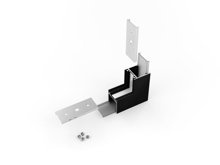 connector LINEA20 90deg bent black
