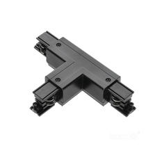 3-circuit track connector T, external, black, Kobi