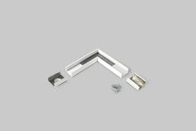 connector SLIM8 90deg white painted