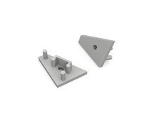 CORNER10 gen2 ending with hole grey /2pcs/