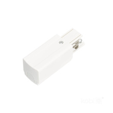 Power feed for 3-circuit track, RIGHT, white, Kobi