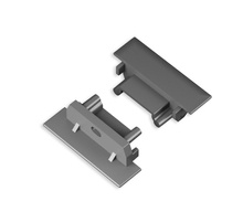 end cap GROOVE14.v2 with hole silver