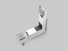 connector VARIO30-07 270deg bent white painted