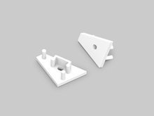 CORNER10 gen2 with hole white /2pcs/