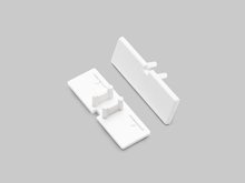 end cap BACK10 with hole white