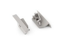 end cap DIAGONAL14 with hole grey