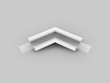 connector VARIO30-05 120deg white painted