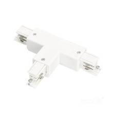 3-circuit track connector T, external, white, Kobi