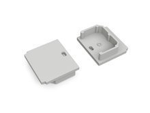 LINEA-IN20 TRIMLESS end cap with hole grey  /2pcs/