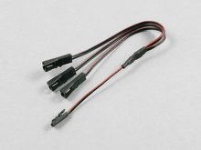 LED SPLITTER 2x0,35 L230 MINI 3xF/1xM