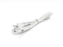 CABEL 250V 4m 1 male plug white