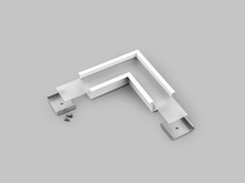 connector VARIO30-07 90deg white painted