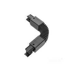 3-circuit track connector FLEX, external, black, Kobi