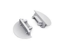 end cap GROOVE14 gen2 with hole silver