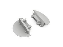 end cap GROOVE14 gen2 with hole grey