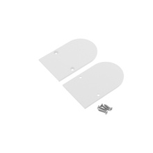 end cap NAMI23 metal white painted