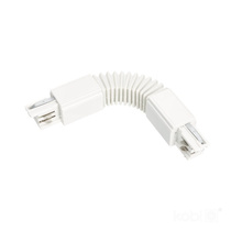 3-circuit track connector FLEX, external, white, Kobi