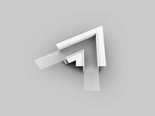 connector VARIO30-05 60deg white painted