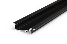 LED profile FLAT8 H/UX 2000 black anod.