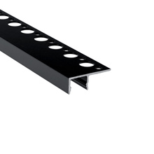 LED profile UNI-TILE12 180deg C PLUS 3000 black painted