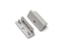 end cap WIDE24 with hole silver