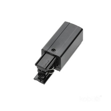 Power feed for 3-circuit track, LEFT, black, Kobi