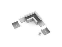 connector LINEA-IN20 90deg anod.