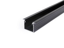 LED profile LINEA-IN20 EE7F/U7 3000 black anod.